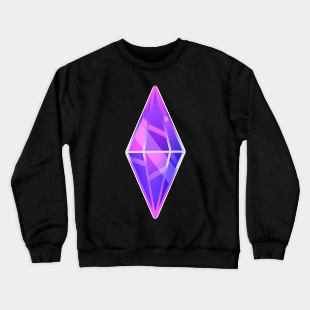 Purple plumbob sims 4 Crewneck Sweatshirt by 2dsandy